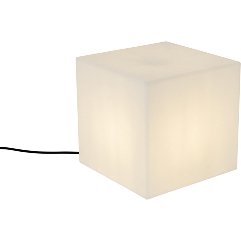 QAZQA Smart buitenlamp wit 30 cm vierkant incl. LED A60 IP44 - Nura