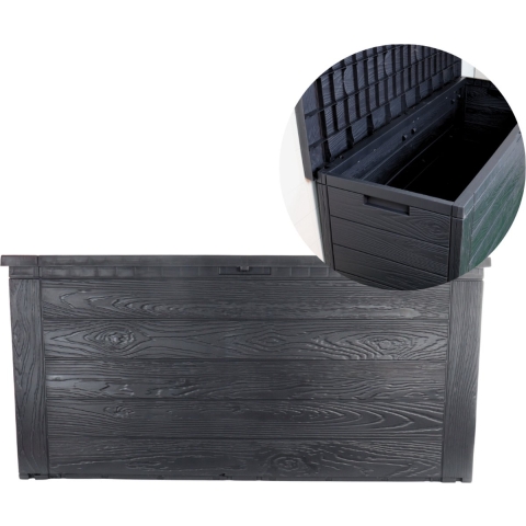 HIXA Kussenbox Opbergbox Tuin Tuinkussenbox Met deksel Waterdicht 3...