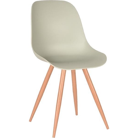 LABEL51 - Eetkamerstoel Rimini - Breeze PP - Eiken Metaal Woodpaper