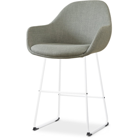 Nolon Nino-Mae Barkruk Groen - met Armleuning - Wit - 65 cm