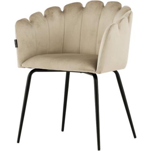 Svea - Mahlim eetkamerstoel - met armleuning - beige