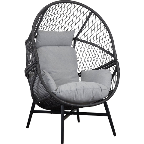 House Nordic - Fauteuil Rosario Rotan Zwart