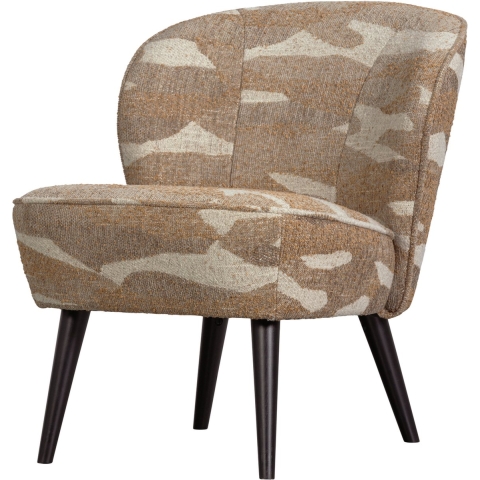 WOOOD fauteuil Sara - Geweven - Camouflage Dessin - Groen - 71x59x70