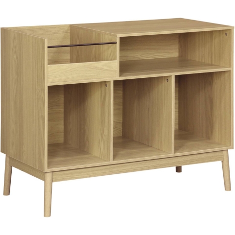 sweeek - Opbergmeubel met houtdecor, L 100 x B 48 x H 81,5cm