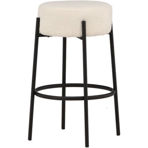 Svea - Soko barkruk 56 cm - boucle - wit