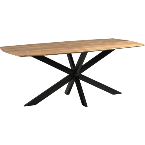 Old Inn - Eetkamertafel Mango Deens ovaal 240x100 cm met Spinpoot