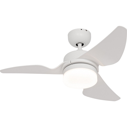 QAZQA Plafondventilator wit incl. LED met afstandsbediening - Yuki