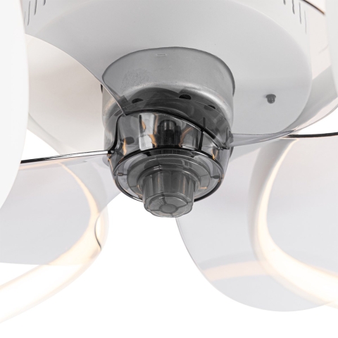 QAZQA Plafondventilator wit incl. LED met afstandsbediening - Mandy