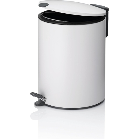 Kela Pedaal Afvalemmer, 5 L, Wit | Mats
