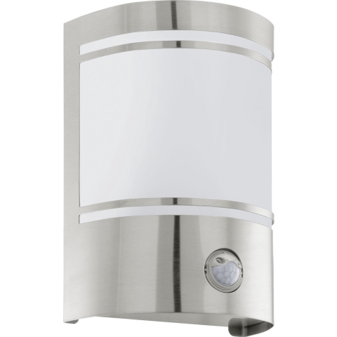 EGLO Wandlamp met sensor voor buiten Cerno zilverkleurig 30192