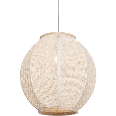 QAZQA Oosterse hanglamp naturel 46 cm - Rob