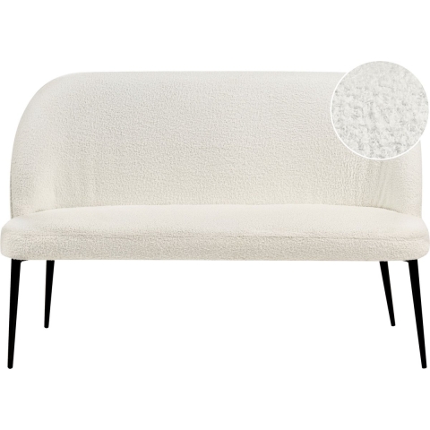 Beliani - OSBY - Tweezitsbank - Wit - Bouclé
