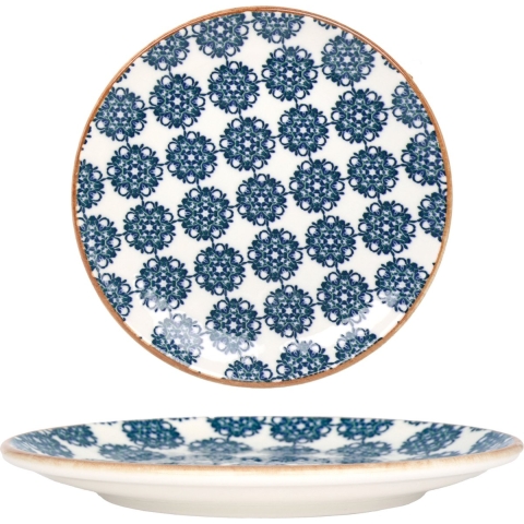 Bonna Gebaksbord - Lotus - Porselein - 19 cm - set van 6