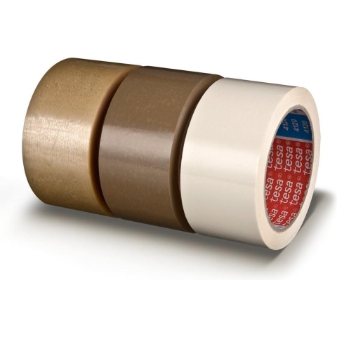 Tesa Verpakkingsplakband PVC | zeemleer | lengte 66 m | breedte 50 mm wiel | 6 stuks - 04120-00042-00 04120-00042-00