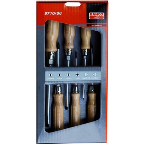 Bahco schroevendraaierset 6 stuks | 9710/S6