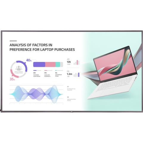 LG Electronics 75UH5J-M Digital Signage display 190.5 cm 75 inch 3840 x 2160 Pixel 24/7