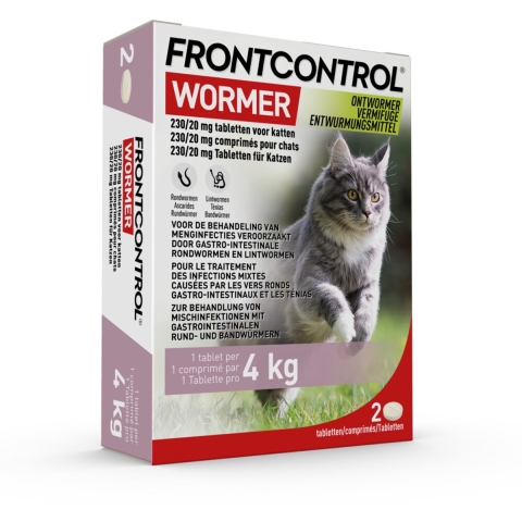 Frontcontrol Wormer ontwormingstablet kat 3 x 2 tabletten