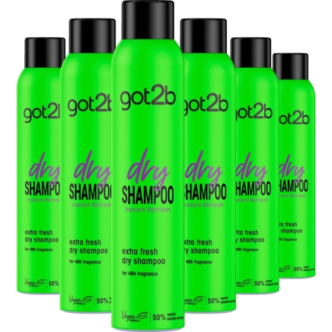 6x Got2b Droogshampoo Fresh&Fabulous 200 ml