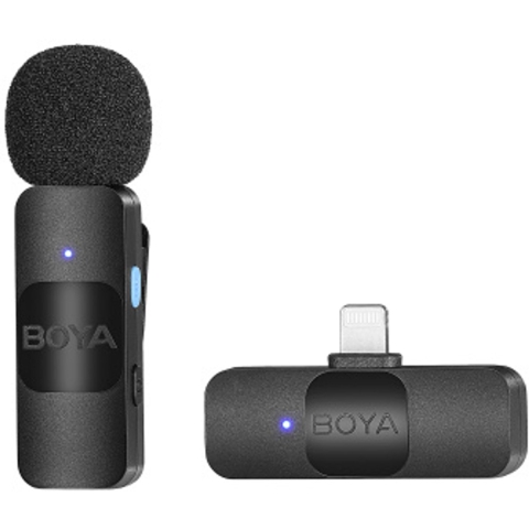 Boya BY-V1 V2.0 - Wireless microphone for Lightning (1x transmitter & 1x receiver)