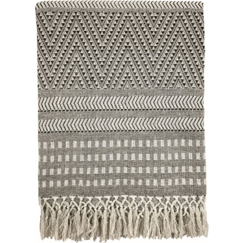 Malagoon Native Stripe Plaid 135 x 220 cm - Grijs