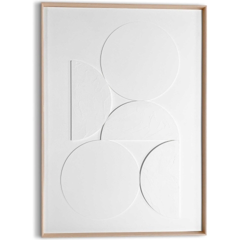 Reinders - Planets White - Relief Art Schilderij 70x50cm Hout