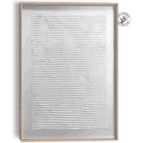 Reinders - Reading White - Craft Art Schilderij 40x30cm Hout