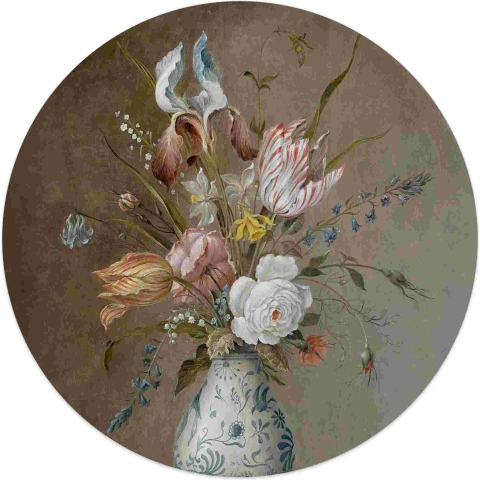 Reinders - Still Flowers - Glasschilderij Ø 50cm