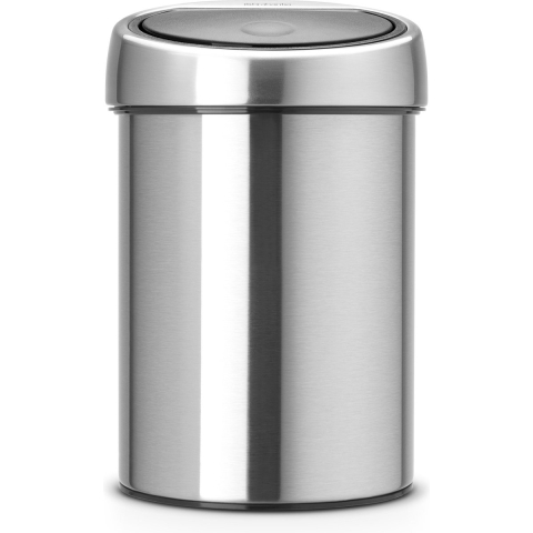 Brabantia Touch Bin Wandafvalemmer 3 Liter Vingerafdrukvrij