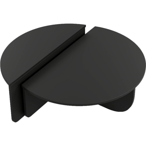 Asir | Koffietafel | Houten Zwart | 90 x 90 x 35 cm