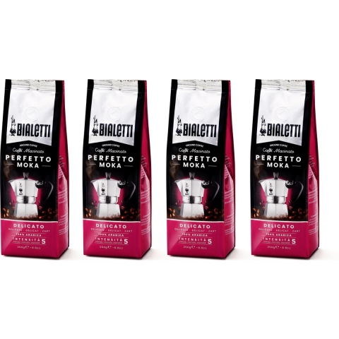 Bialetti Moka Delicato Gemalen koffie - 4 x 250 gram