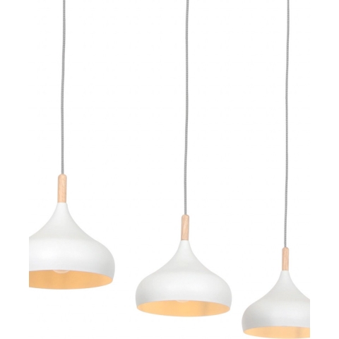 Mexlite Bjorr hanglamp wit verstelbaar in hoogte Scandinavisch