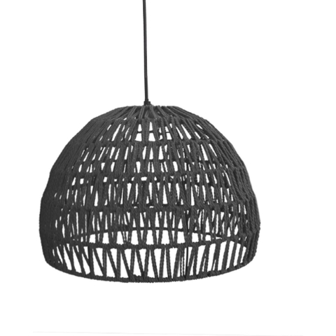 LABEL51 - Hanglamp Rope 50x - Zwart Katoen