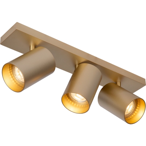 Atmooz Nuo 3 - Goud - Ø 7 - 3 Kantelbare Spots - 50W - Luxe Opbouwspot