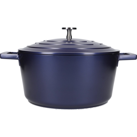 Braadpan, 24 cm, 4 L, Gietaluminium, Metallic Blauw - MasterClass
