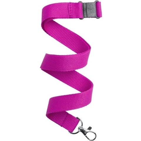 Keycord/lanyard koord - 40x - fuchsia roze - met sleutelhanger - 50 cm -
