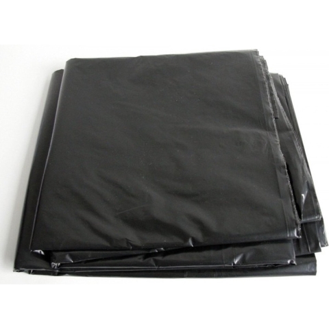 4x Zwart afdekfolie / dekfolie 4 x 6 meter -