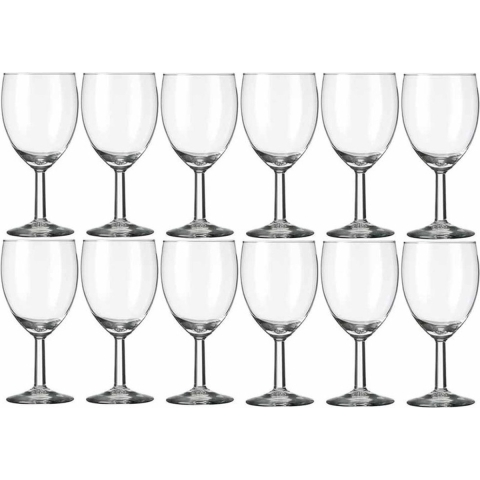 Wijnglazen - 18x stuks - voor witte en rode wijn - 200 ml - Gilde - 20 cl - Wijn drinken -