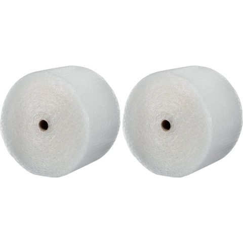 2x Noppenfolie/bubbeltjesfolie op rol 50 m x 50 cm -