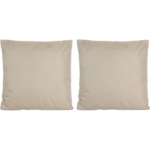 Set van 4x stuks bank/Sier kussens voor binnen en buiten in de kleur taupe 45 x 45 cm Tuinkussens vo -