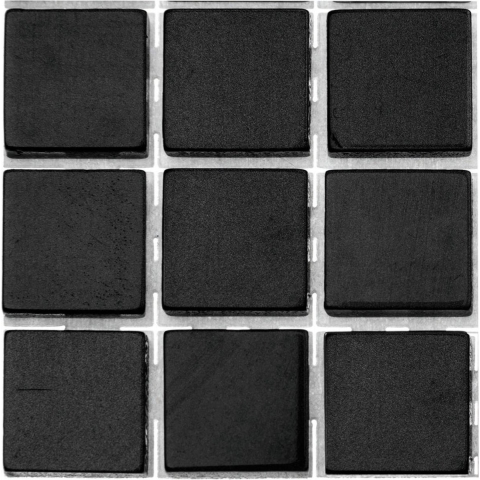 378x stuks mozaieken maken steentjes/tegels kleur zwart 10 x 10 x 2 mm -