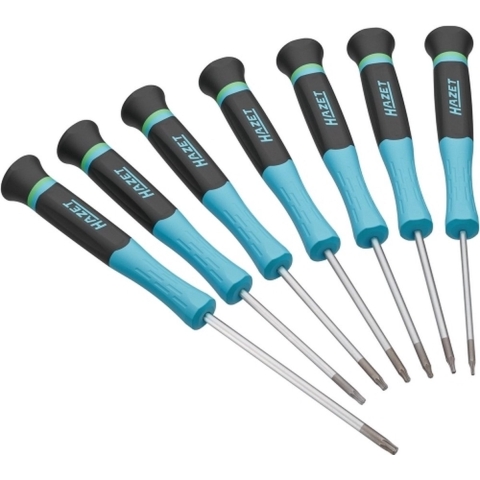 HAZET Elektronica schroevendraaiers 811EL-T/7 · Binnen-TORX®-profiel · 7-delig · T5 · T6 · T7 · T8 · T9 · T10 · T15
