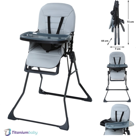 Kinderstoel Titanium Baby Solid Bistro Glacier Grey