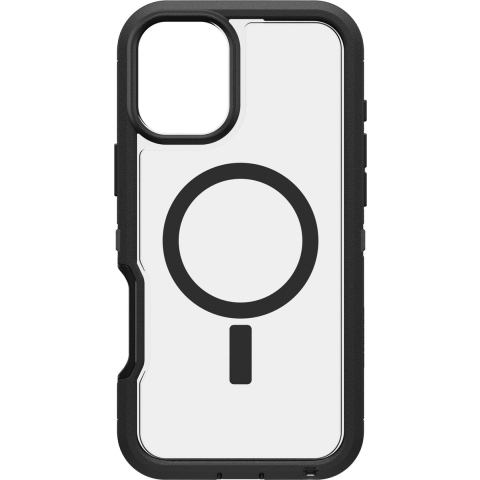 Otterbox Defender XT Backcover Apple iPhone 16 Plus Zwart, Transparant MagSafe compatible, Stootbestendig
