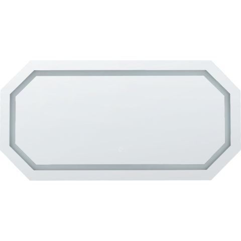 Beliani - LOCMARIAQUER - LED-spiegel - Zilver - Glas