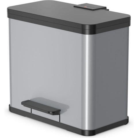 Hailo Öko Trio Plus L Prullenbak - 3x9L - zilver