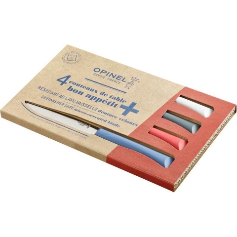 Opinel N°125 Bon Appétit+ Primo Tafelmessenset - 4-delig - Multicolor