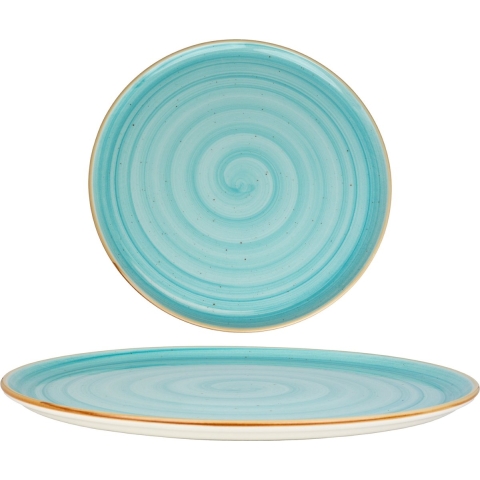 Bonna Pizzabord - Aqua - Porselein - 32 cm - set van 2