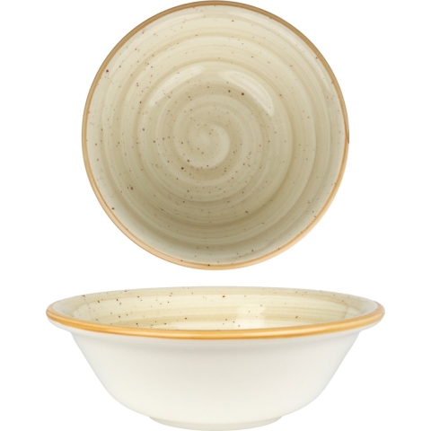 Bonna Kommetje - Aura Terrain - Porselein - 16 cm (400cc) - set van 6