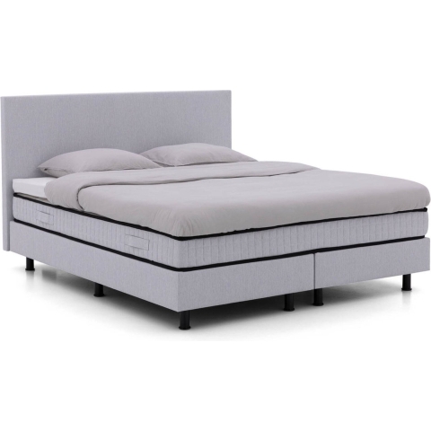 Goossens Boxspring Finn - grijs - 160 x 200 cm