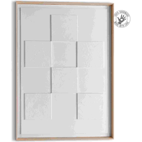 Reinders - Square - Reliëf Art Schilderij 70x50cm Hout